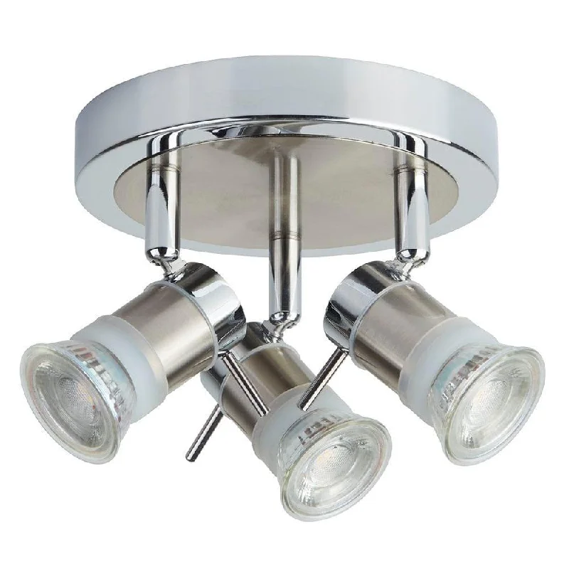 USB Charging Port Floor Lamp for Convenient Device ChargingAries Chrome 3 Light Adjustable Round Flush Spotlights USB Charging Port Floor Lamp for Convenient Device ChargingAries Chrome 3 Light Adjustable Round Flush Spotlights