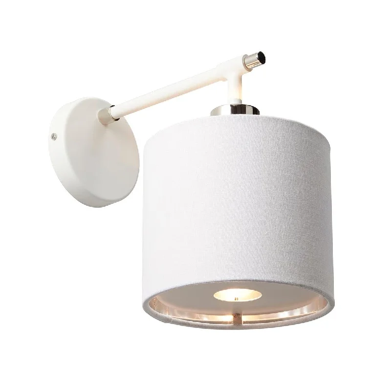 Adjustable Height Floor Lamp for Versatile Lighting NeedsBalance 1 Light White & Polished Nickel Wall Light - Elstead