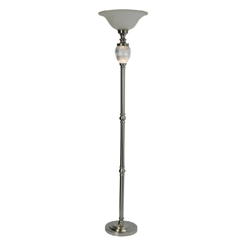 Adjustable Height Floor Lamp for Versatile Lighting NeedsBrushed Steel Glass Floor Lamp - Frosted Glass Shade Adjustable Height Floor Lamp for Versatile Lighting NeedsBrushed Steel Glass Floor Lamp - Frosted Glass Shade