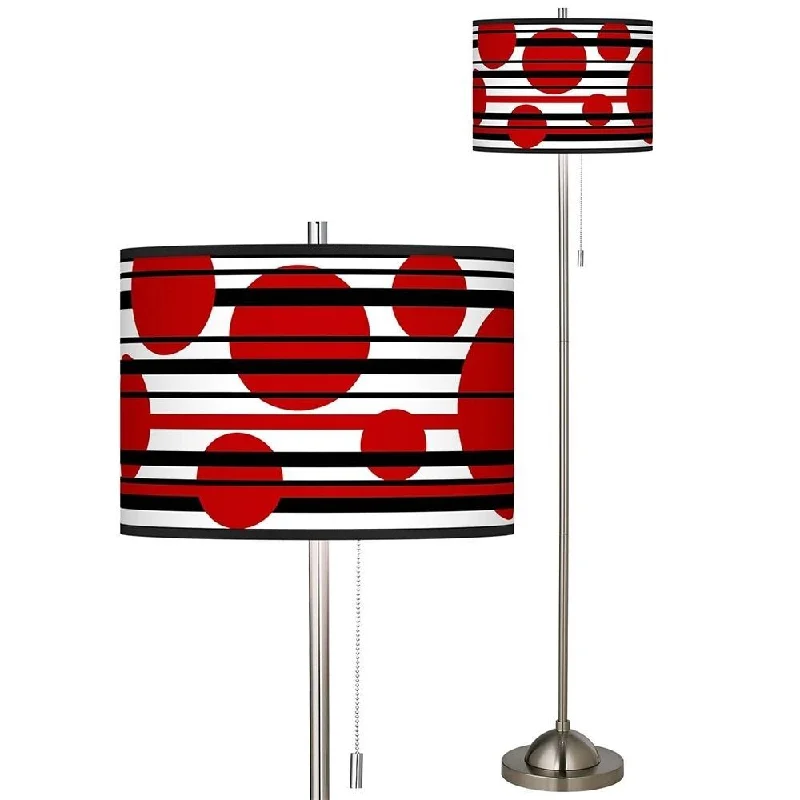 Dimmable Floor Lamp for Adjustable Lighting AmbianceCircles and Lines Shade Floor Lamp - 13" x 62" Dimmable Floor Lamp for Adjustable Lighting AmbianceCircles and Lines Shade Floor Lamp - 13" x 62"