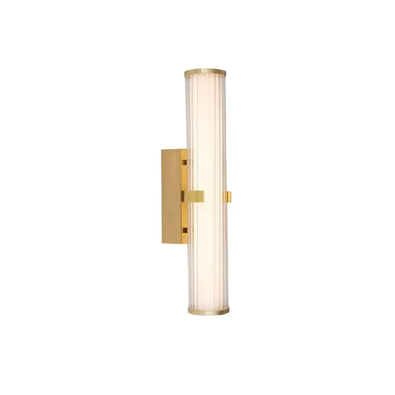  Way Switch Floor Lamp for Multiple Light Intensity LevelsClamp 18w LED Gold Bathroom Wall Light, Opal Ribbed Glass