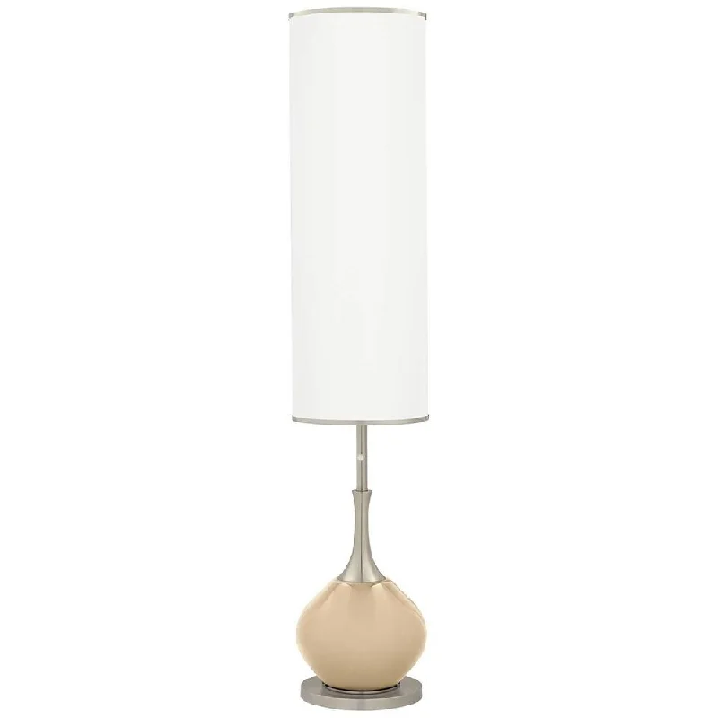 Metal Floor Lamp with a Matte Black Finish for a Sleek LookColonial Tan Jule Modern Floor Lamp - 12" x 60" Metal Floor Lamp with a Matte Black Finish for a Sleek LookColonial Tan Jule Modern Floor Lamp - 12" x 60"