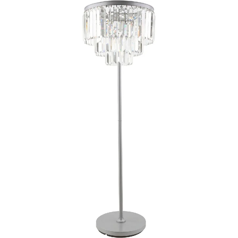 Rustic Farmhouse Style Floor Lamp for Cozy BedroomsContemporary Crewe Floor Lamp with Brushed Silver Finish Iron Base Rustic Farmhouse Style Floor Lamp for Cozy BedroomsContemporary Crewe Floor Lamp with Brushed Silver Finish Iron Base