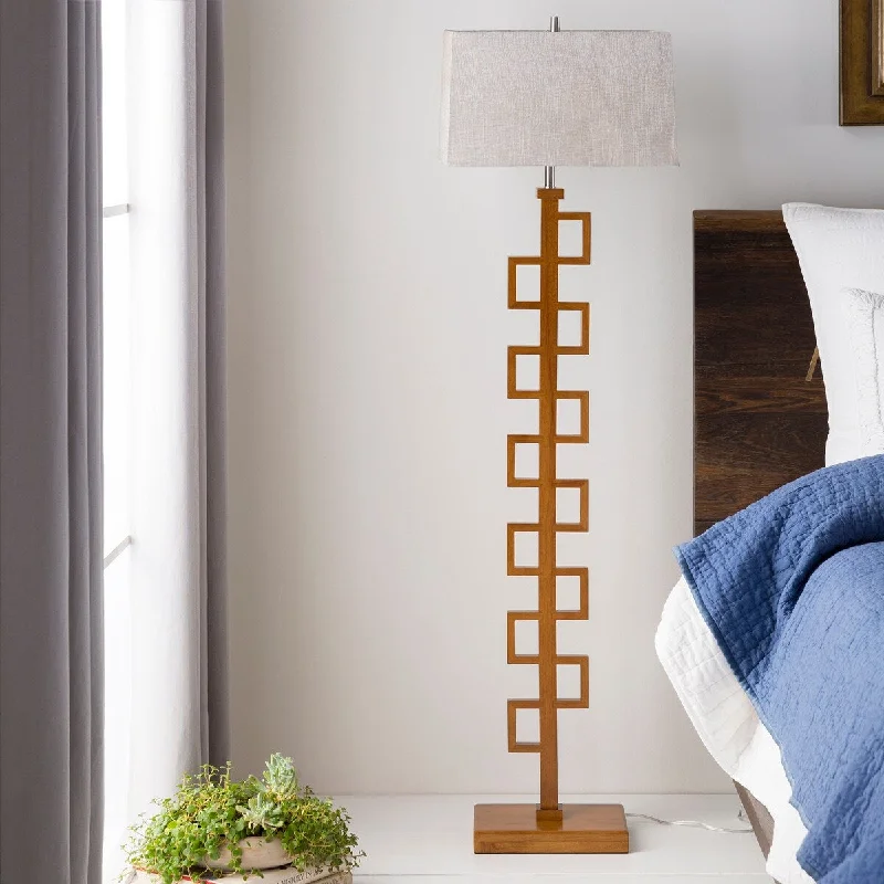 USB Charging Port Floor Lamp for Convenient Device ChargingContemporary Lena Floor Lamp