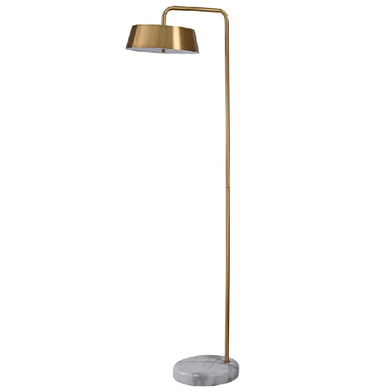 Dimmable Floor Lamp for Adjustable Lighting AmbianceCordea White and Gold Floor Lamp - Gold Shade Dimmable Floor Lamp for Adjustable Lighting AmbianceCordea White and Gold Floor Lamp - Gold Shade