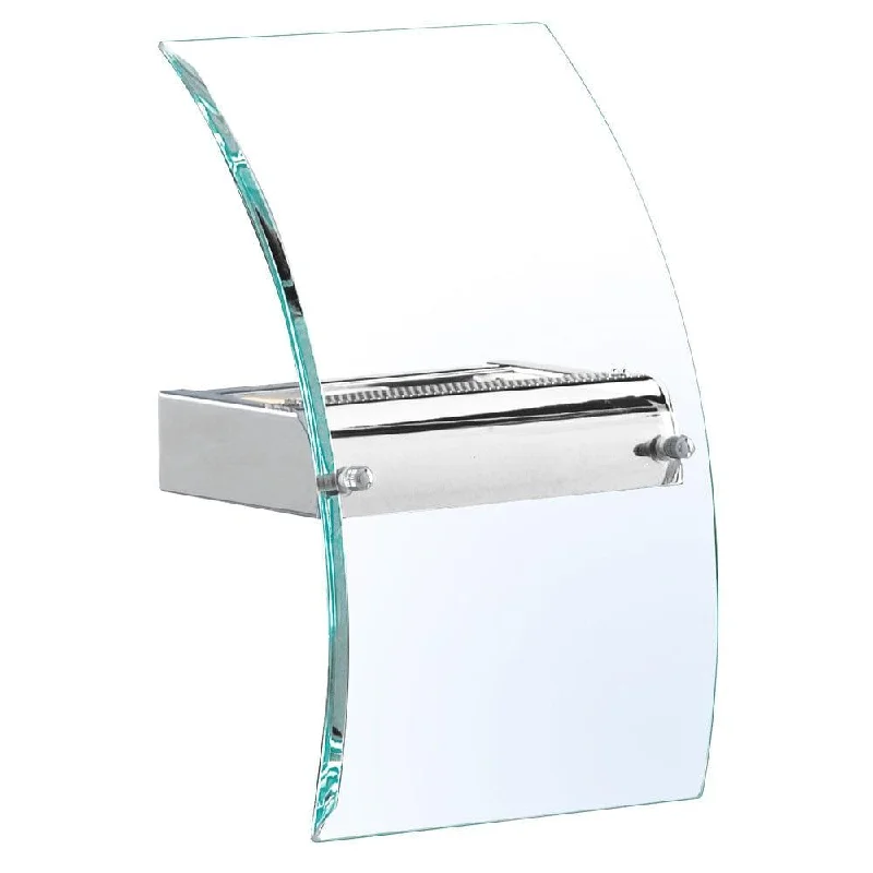 Adjustable Height Floor Lamp for Versatile Lighting NeedsCorridor Chrome LED Wall Light Bevelled Curved Glass