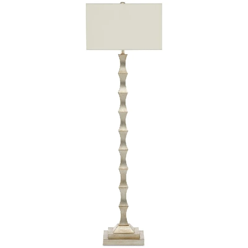 Way Switch Floor Lamp for Multiple Light Intensity LevelsCurrey & Company Lyndhurst Silver Floor Lamp - 63.25"h x 19"w x 19"d Way Switch Floor Lamp for Multiple Light Intensity LevelsCurrey & Company Lyndhurst Silver Floor Lamp - 63.25"h x 19"w x 19"d