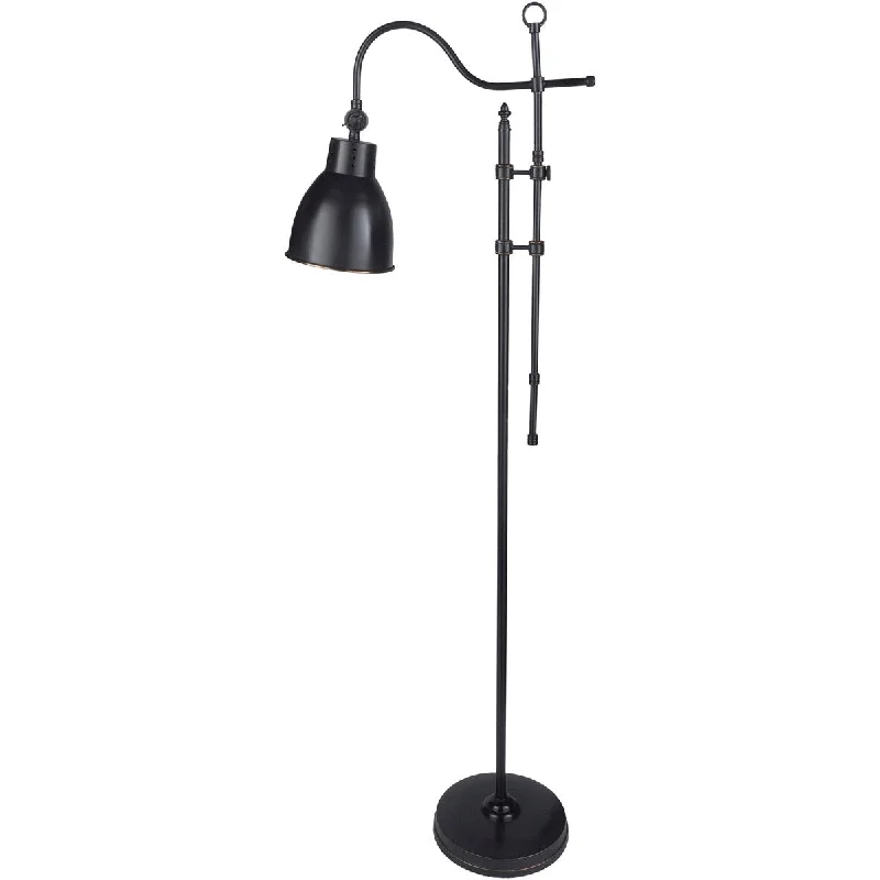 Adjustable Height Floor Lamp for Versatile Lighting NeedsDekel Floor Lamp with Black Base and Black Shade Adjustable Height Floor Lamp for Versatile Lighting NeedsDekel Floor Lamp with Black Base and Black Shade