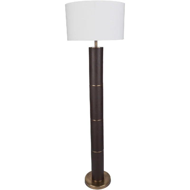 Way Switch Floor Lamp for Multiple Light Intensity LevelsDerlac Antiqued Leather Floor Lamp Way Switch Floor Lamp for Multiple Light Intensity LevelsDerlac Antiqued Leather Floor Lamp