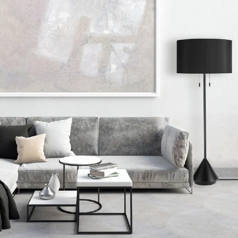 Marble Base Floor Lamp for a Touch of LuxuryElectric 2 Light 60" Tall LED Vase Floor Lamp Black - 1 Marble Base Floor Lamp for a Touch of LuxuryElectric 2 Light 60" Tall LED Vase Floor Lamp Black - 1
