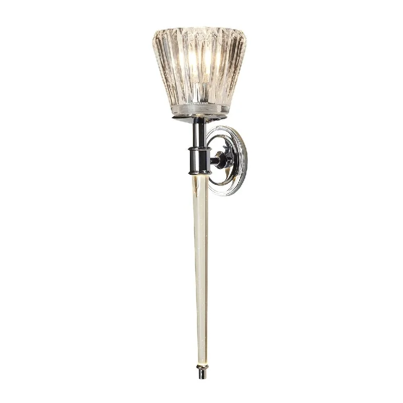 Rustic Farmhouse Style Floor Lamp for Cozy BedroomsElstead Agatha 2 Light Polished Chrome Bathroom Wall Light