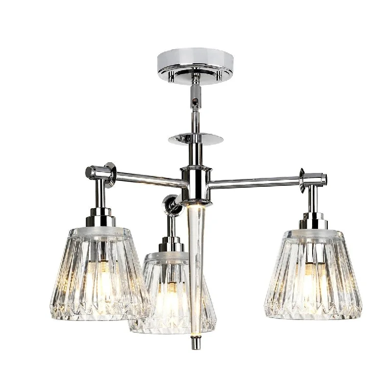 Victorian Style Floor Lamp for Traditional and Elegant InteriorsAgatha 3 Light Pendant Polished Chrome Bathroom Light