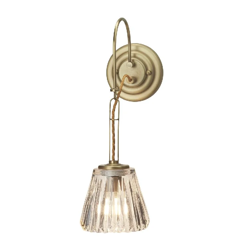 Smart Floor Lamp with Voice Control and Bluetooth ConnectivityElstead Demelza 1 Light Brushed Brass Bathroom Wall Light