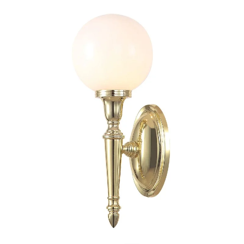  Way Switch Floor Lamp for Multiple Light Intensity LevelsElstead Lighting Dryden Polished Brass Bathroom Wall Light