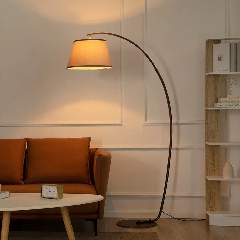 Metal Floor Lamp with a Matte Black Finish for a Sleek LookFloor Lamp Modern Lamp Arc Design Foot Switch & Metal Base Grey - 1 Metal Floor Lamp with a Matte Black Finish for a Sleek LookFloor Lamp Modern Lamp Arc Design Foot Switch & Metal Base Grey - 1