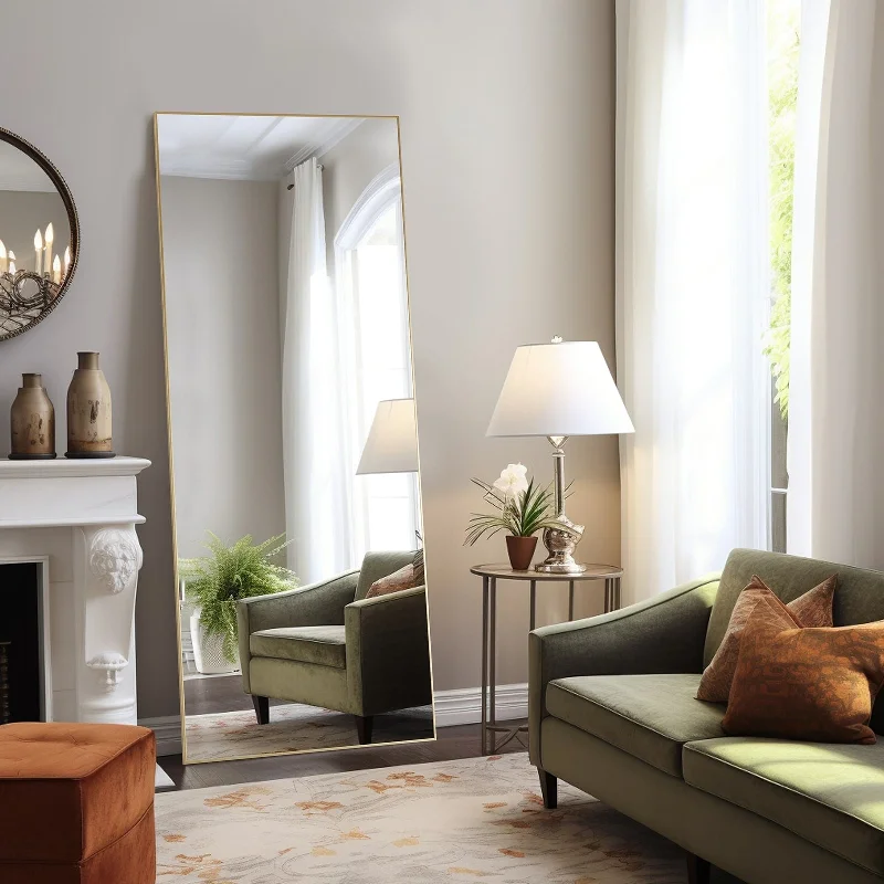 Modern Minimalist Floor Lamp for Contemporary Living RoomsFull Length Mirror Standing Rectangle Floor Mirrors Body Dressing Wall-Mounted Mirror Modern Minimalist Floor Lamp for Contemporary Living RoomsFull Length Mirror Standing Rectangle Floor Mirrors Body Dressing Wall-Mounted Mirror