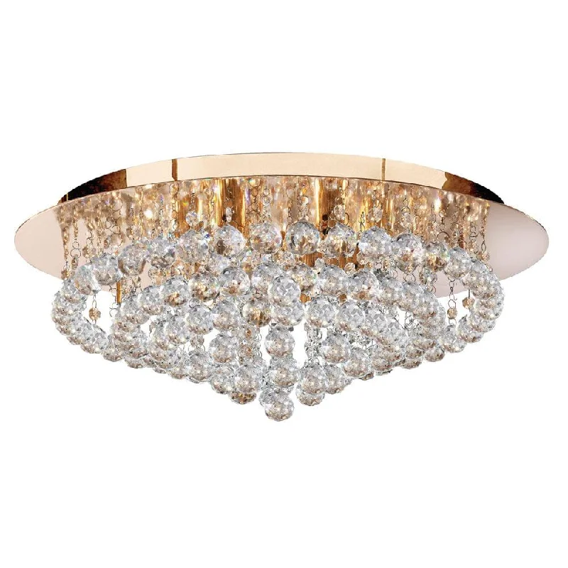 Modern Minimalist Floor Lamp for Contemporary Living RoomsHanna 8 Light Gold & Crystal Ball Flush Ceiling Light Modern Minimalist Floor Lamp for Contemporary Living RoomsHanna 8 Light Gold & Crystal Ball Flush Ceiling Light
