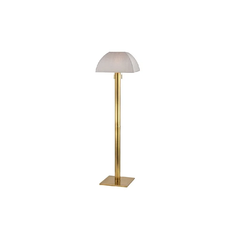 Wood Floor Lamp with Natural Grain for a Warm and Organic FeelHudson Valley Alba 2-light Aged Brass Floor Lamp, Silver Silk Wood Floor Lamp with Natural Grain for a Warm and Organic FeelHudson Valley Alba 2-light Aged Brass Floor Lamp, Silver Silk