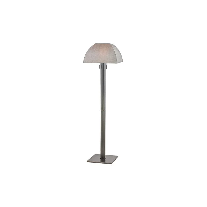 Metal Floor Lamp with a Matte Black Finish for a Sleek LookHudson Valley Alba 2-light Old Bronze Floor Lamp, Silver Silk