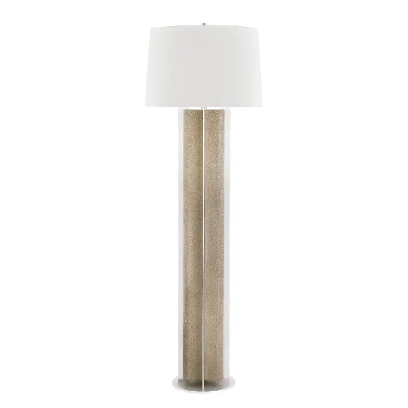 Rustic Farmhouse Style Floor Lamp for Cozy BedroomsHudson Valley Coram 1-light Satin Stainless and Fog Gray Floor Lamp, White Linen Rustic Farmhouse Style Floor Lamp for Cozy BedroomsHudson Valley Coram 1-light Satin Stainless and Fog Gray Floor Lamp, White Linen