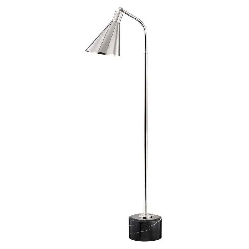 Way Switch Floor Lamp for Multiple Light Intensity LevelsHudson Valley Stanton 1-light Polished Nickel Floor Lamp, Polished Nickel Metal Way Switch Floor Lamp for Multiple Light Intensity LevelsHudson Valley Stanton 1-light Polished Nickel Floor Lamp, Polished Nickel Metal