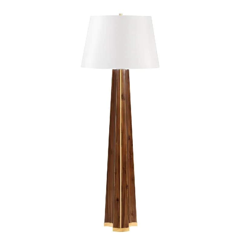 Marble Base Floor Lamp for a Touch of LuxuryHudson Valley Woodmere 1-light Aged Brass Floor Lamp, White Belgian Linen Marble Base Floor Lamp for a Touch of LuxuryHudson Valley Woodmere 1-light Aged Brass Floor Lamp, White Belgian Linen
