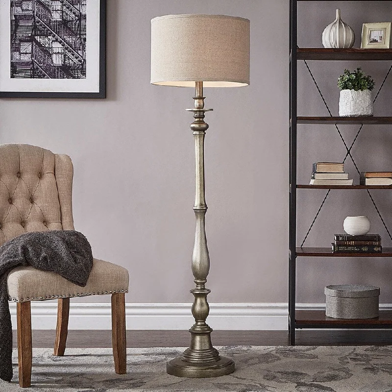 Way Switch Floor Lamp for Multiple Light Intensity LevelsIsabelle Antique Silver Floor Lamp by iNSPIRE Q Classic Way Switch Floor Lamp for Multiple Light Intensity LevelsIsabelle Antique Silver Floor Lamp by iNSPIRE Q Classic