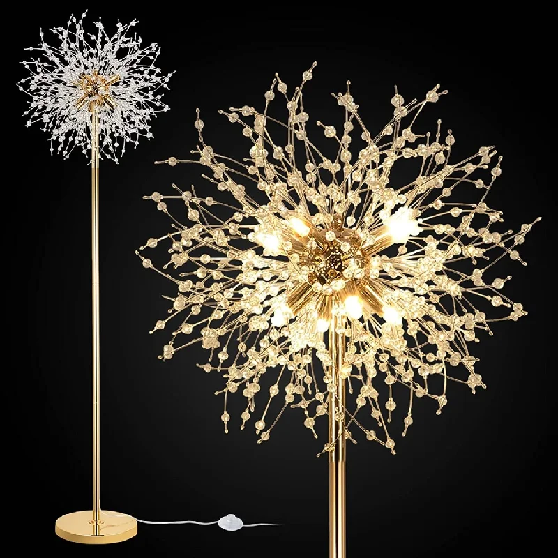Bohemian Inspired Floor Lamp for Eclectic Home DecorMetal Novelty Firework Floor Lamp, Standing Lamps for Living Room Decor, Golden Bohemian Inspired Floor Lamp for Eclectic Home DecorMetal Novelty Firework Floor Lamp, Standing Lamps for Living Room Decor, Golden