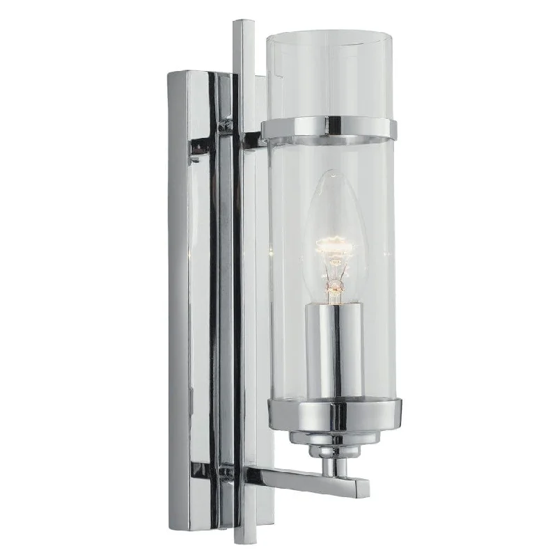 Metal Floor Lamp with a Matte Black Finish for a Sleek LookMilo 1 Light Chrome/Glass Shade Wall Light - Cord Pull