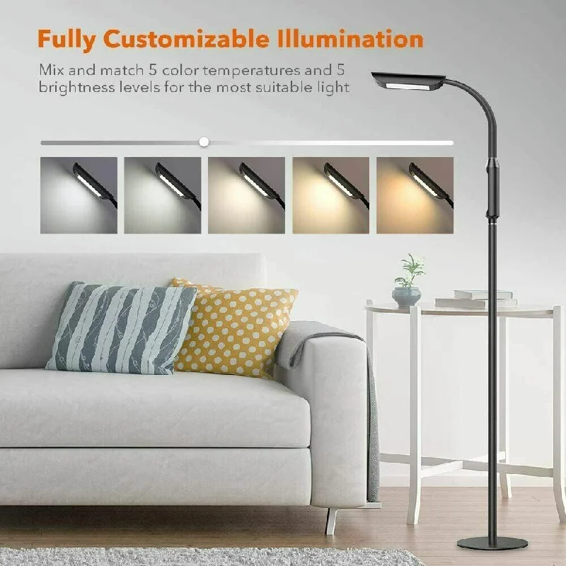 Wood Floor Lamp with Natural Grain for a Warm and Organic FeelModern Adjustable Floor Lamp Standing LED For Living Room Bedroom - 1 Wood Floor Lamp with Natural Grain for a Warm and Organic FeelModern Adjustable Floor Lamp Standing LED For Living Room Bedroom - 1