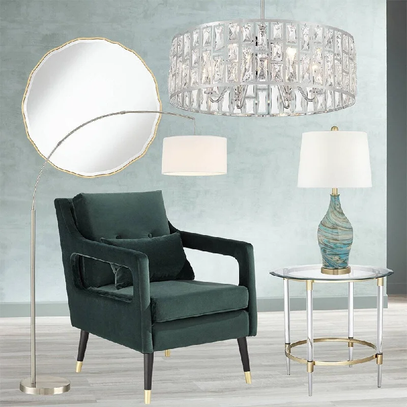 Victorian Style Floor Lamp for Traditional and Elegant InteriorsModern Arc Floor Lamp Brushed Steel Linen Shade Living Room Reading - 1 Victorian Style Floor Lamp for Traditional and Elegant InteriorsModern Arc Floor Lamp Brushed Steel Linen Shade Living Room Reading - 1