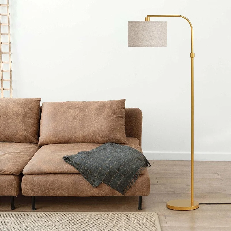 Adjustable Height Floor Lamp for Versatile Lighting NeedsModern Arched Floor Lamp Arc Standing Tall Lamp Linen Lampshade - 1 Adjustable Height Floor Lamp for Versatile Lighting NeedsModern Arched Floor Lamp Arc Standing Tall Lamp Linen Lampshade - 1