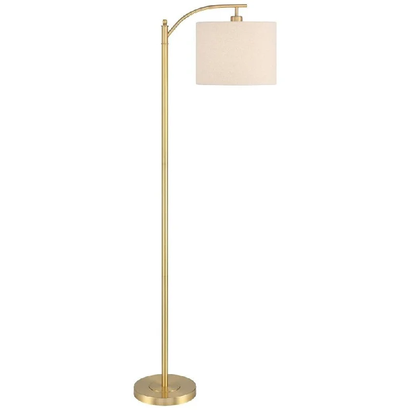 Smart Floor Lamp with Voice Control and Bluetooth ConnectivityModern Downbridge Floor Lamp 61 1/2" Tall Warm Gold Metal Living Room - 12" x 61" Smart Floor Lamp with Voice Control and Bluetooth ConnectivityModern Downbridge Floor Lamp 61 1/2" Tall Warm Gold Metal Living Room - 12" x 61"