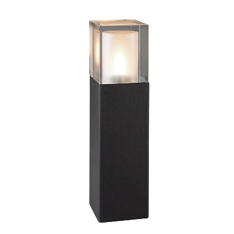 Glass Floor Lamp with Frosted Shades for Soft Diffused LightNorlys Arendal Medium Black Outdoor Bollard Glass Floor Lamp with Frosted Shades for Soft Diffused LightNorlys Arendal Medium Black Outdoor Bollard