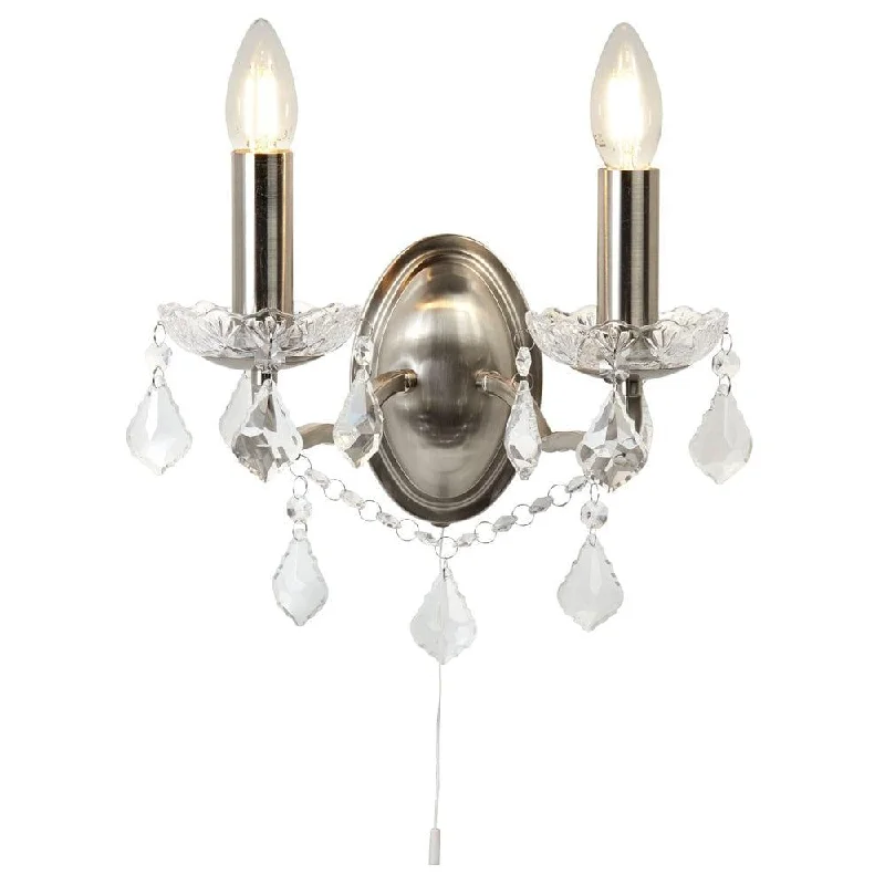Way Switch Floor Lamp for Multiple Light Intensity LevelsParis 2 Light Silver/Crystal Drop Wall Light - Cord Pull Way Switch Floor Lamp for Multiple Light Intensity LevelsParis 2 Light Silver/Crystal Drop Wall Light - Cord Pull