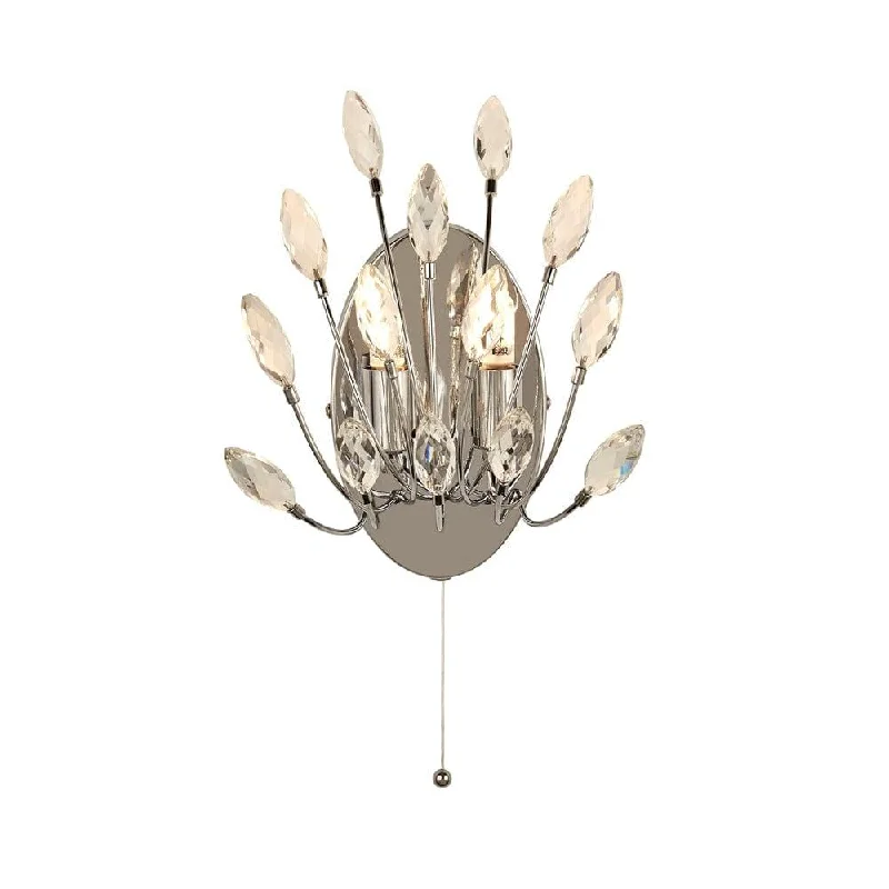 Industrial Style Floor Lamp with Exposed Bulbs for Loft ApartmentsPeacock 2 Light Crystal & Chrome Wall Light - Cord Pull Industrial Style Floor Lamp with Exposed Bulbs for Loft ApartmentsPeacock 2 Light Crystal & Chrome Wall Light - Cord Pull