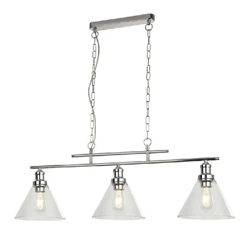 Bohemian Inspired Floor Lamp for Eclectic Home DecorPyramid 3 Light Chrome Ceiling Pendant - Clear Glass Shades Bohemian Inspired Floor Lamp for Eclectic Home DecorPyramid 3 Light Chrome Ceiling Pendant - Clear Glass Shades