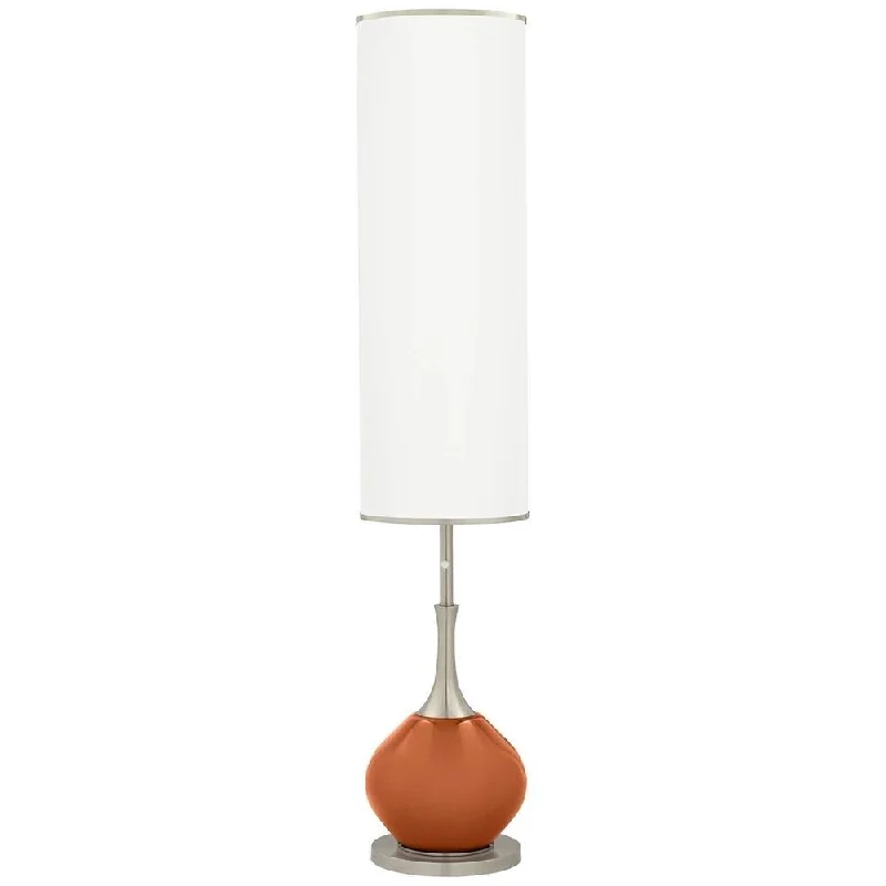 Rustic Farmhouse Style Floor Lamp for Cozy BedroomsRobust Orange Jule Modern Floor Lamp - 12" x 60"