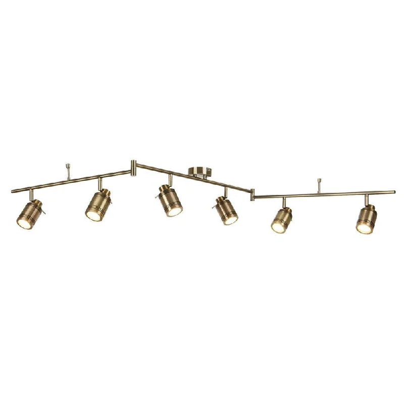 Metal Floor Lamp with a Matte Black Finish for a Sleek LookSamson 6 Light Brass Bathroom Adjustable Split-Bar Spotlight Metal Floor Lamp with a Matte Black Finish for a Sleek LookSamson 6 Light Brass Bathroom Adjustable Split-Bar Spotlight