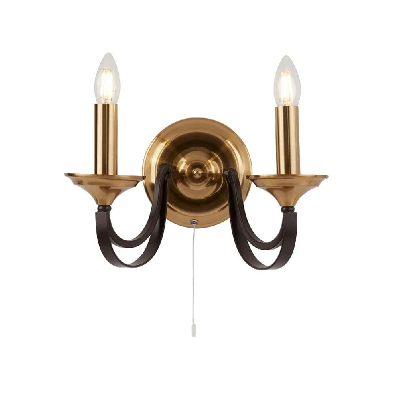 Smart Floor Lamp with Voice Control and Bluetooth ConnectivitySearchlight Belfry 2 Light Bronze & Brown Wall Light Smart Floor Lamp with Voice Control and Bluetooth ConnectivitySearchlight Belfry 2 Light Bronze & Brown Wall Light
