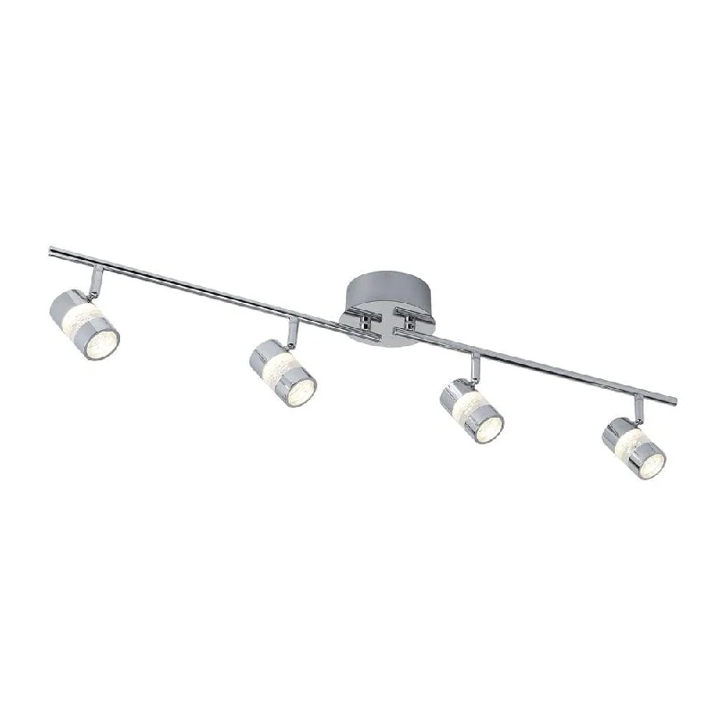 Rustic Farmhouse Style Floor Lamp for Cozy BedroomsBubbles LED 4 Light Chrome Adjustable Spotlight Bar Rustic Farmhouse Style Floor Lamp for Cozy BedroomsBubbles LED 4 Light Chrome Adjustable Spotlight Bar