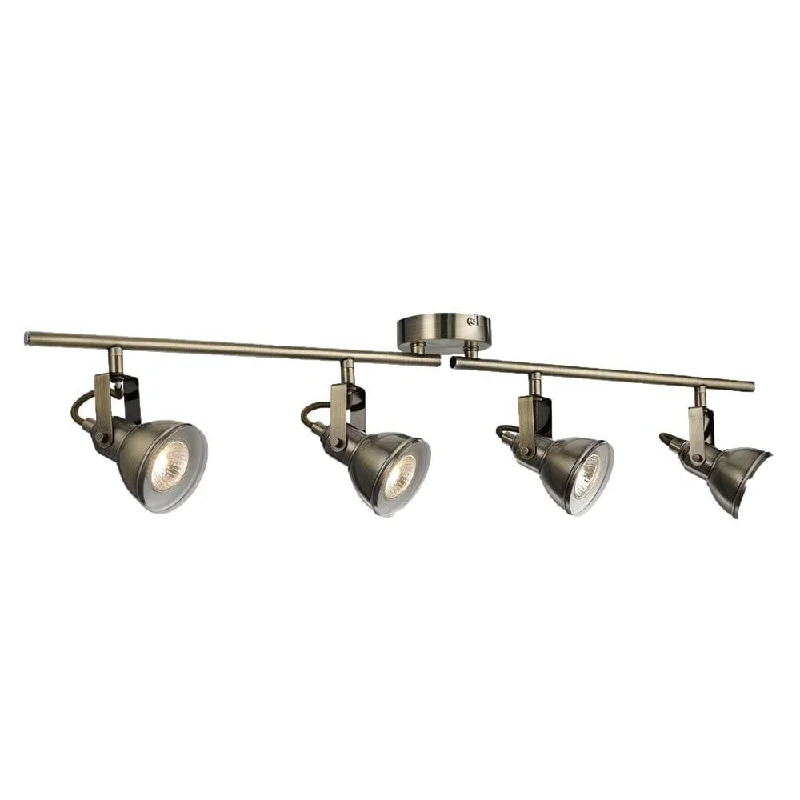 Industrial Style Floor Lamp with Exposed Bulbs for Loft ApartmentsFocus 4 Light Antique Brass Adjustable Spotlights Industrial Style Floor Lamp with Exposed Bulbs for Loft ApartmentsFocus 4 Light Antique Brass Adjustable Spotlights