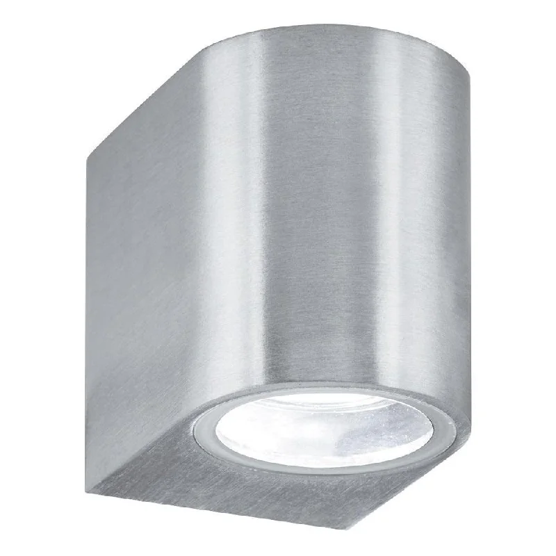 Modern Minimalist Floor Lamp for Contemporary Living RoomsSearchlight LED Outdoor Silver Down Wall Light - IP44