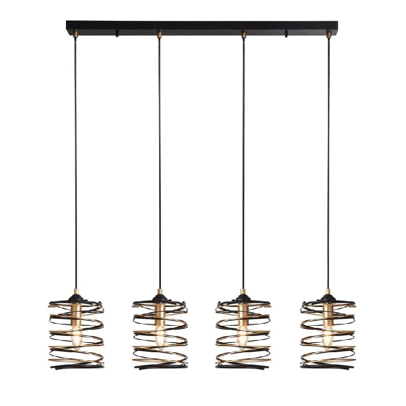 Bohemian Inspired Floor Lamp for Eclectic Home DecorSearchlight Spring 4 Light Black & Gold Bar Ceiling Pendant Bohemian Inspired Floor Lamp for Eclectic Home DecorSearchlight Spring 4 Light Black & Gold Bar Ceiling Pendant