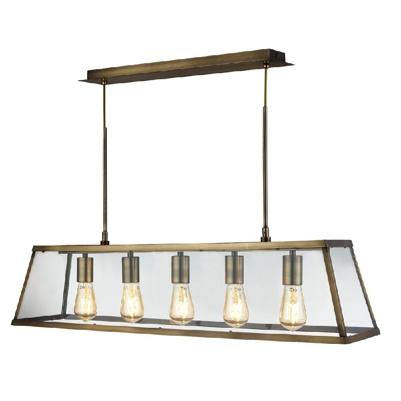 Marble Base Floor Lamp for a Touch of LuxurySearchlight Voyager 5 Light Brass & Glass Lantern Bar