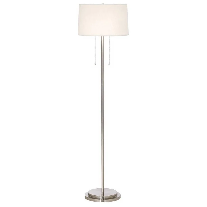 Smart Floor Lamp with Voice Control and Bluetooth ConnectivitySimplicity Modern Floor Lamp 59" Tall Brushed Nickel for Living Room - 15" x 59" Smart Floor Lamp with Voice Control and Bluetooth ConnectivitySimplicity Modern Floor Lamp 59" Tall Brushed Nickel for Living Room - 15" x 59"