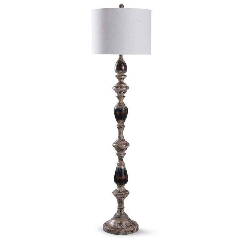 Fabric Floor Lamp with a Linen Shade for a Relaxed AestheticStyleCraft Bishop Weathered Black and Natural Spindle Stem Floor Lamp with Cream Drum Shade Fabric Floor Lamp with a Linen Shade for a Relaxed AestheticStyleCraft Bishop Weathered Black and Natural Spindle Stem Floor Lamp with Cream Drum Shade