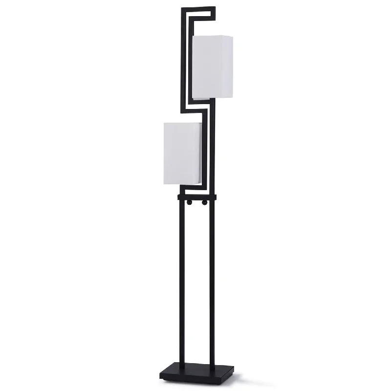 Glass Floor Lamp with Frosted Shades for Soft Diffused LightStyleCraft Black Metal Base Floor Lamp Glass Floor Lamp with Frosted Shades for Soft Diffused LightStyleCraft Black Metal Base Floor Lamp
