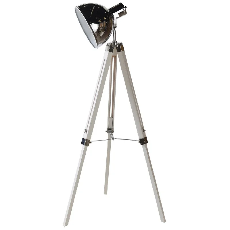Modern Minimalist Floor Lamp for Contemporary Living RoomsStyleCraft Craven White and Polished Steel Surveyor Tri-Pod Floor Lamp Modern Minimalist Floor Lamp for Contemporary Living RoomsStyleCraft Craven White and Polished Steel Surveyor Tri-Pod Floor Lamp