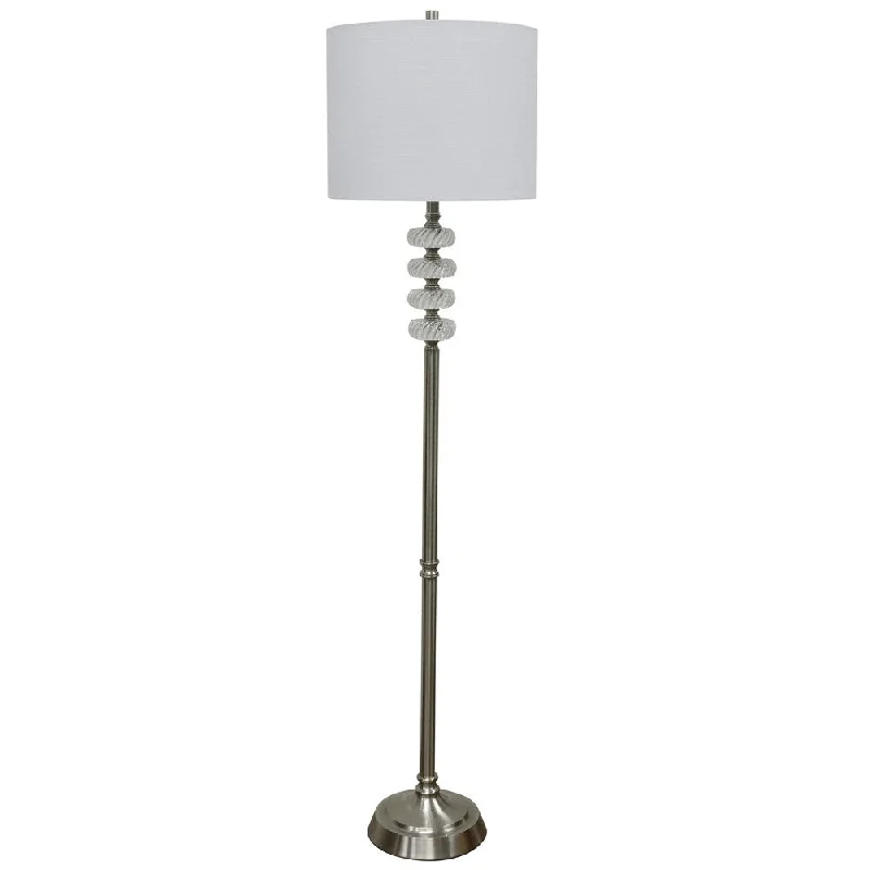Smart Floor Lamp with Voice Control and Bluetooth ConnectivityStyleCraft Crystal 1-light Brushed Steel with Swirl Crystal Accents Floor Lamp Smart Floor Lamp with Voice Control and Bluetooth ConnectivityStyleCraft Crystal 1-light Brushed Steel with Swirl Crystal Accents Floor Lamp